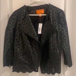 Cropped Joe Fresh vegan leather jacket